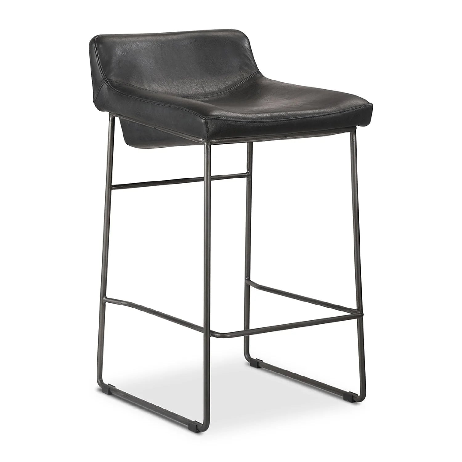 Luxury Modern Leather Counter Stools European Style for Villa