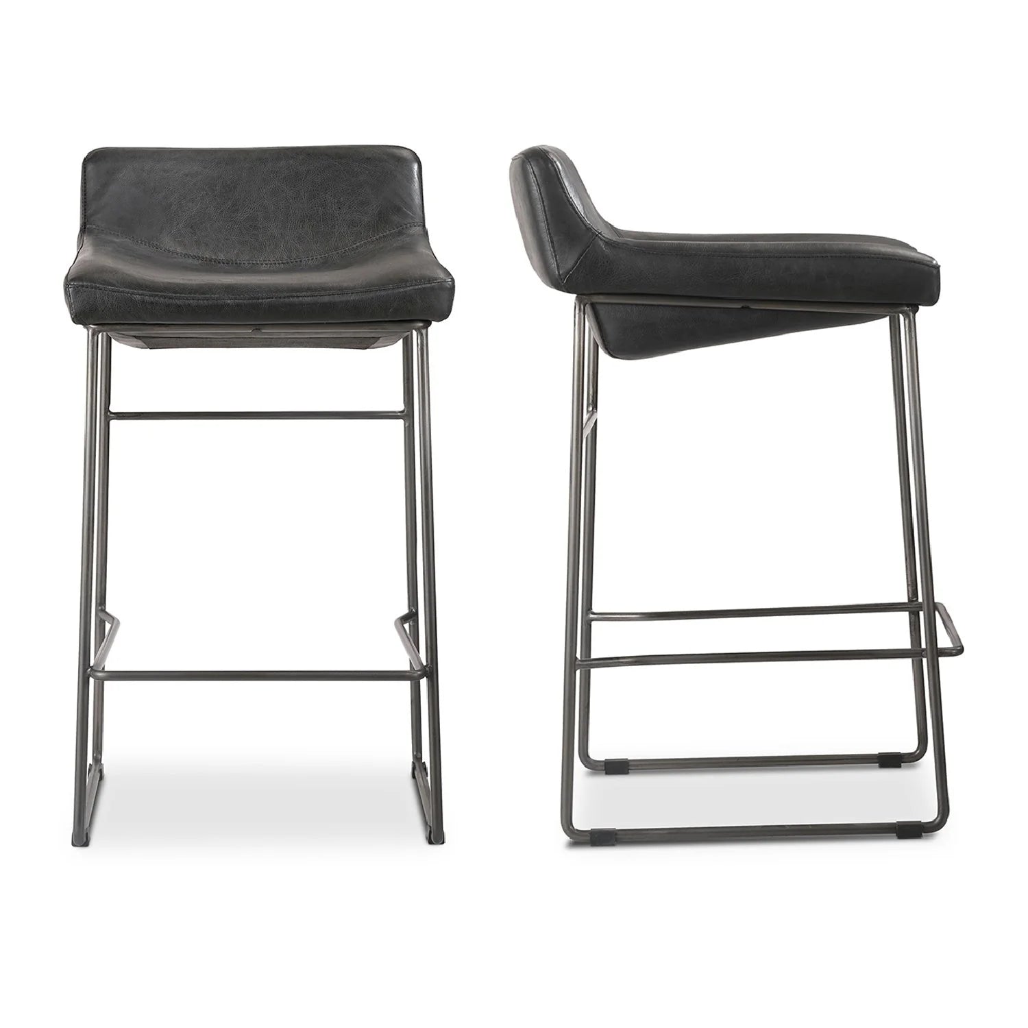 Luxury Modern Leather Counter Stools European Style for Villa
