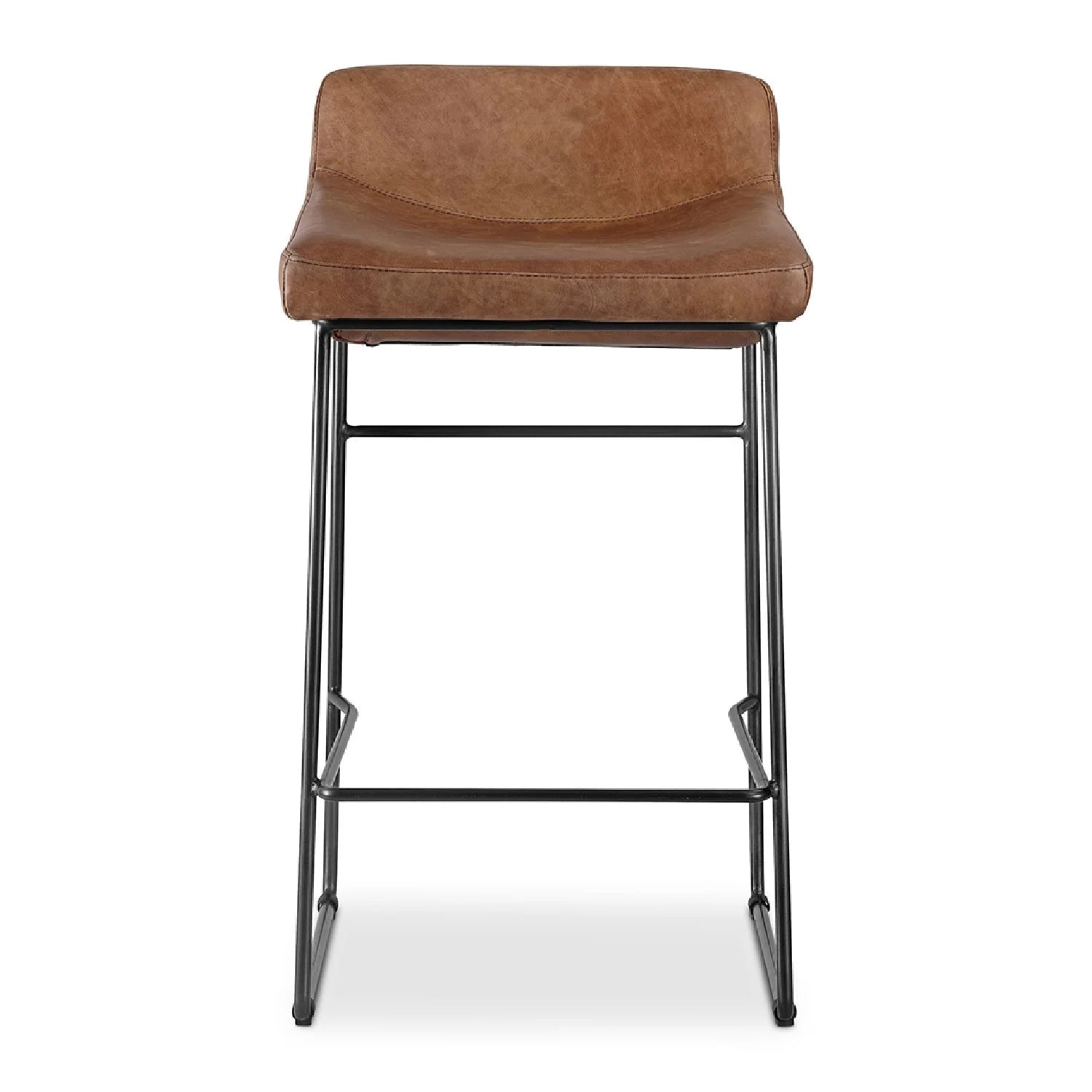 Luxury Modern Leather Counter Stools European Style for Villa
