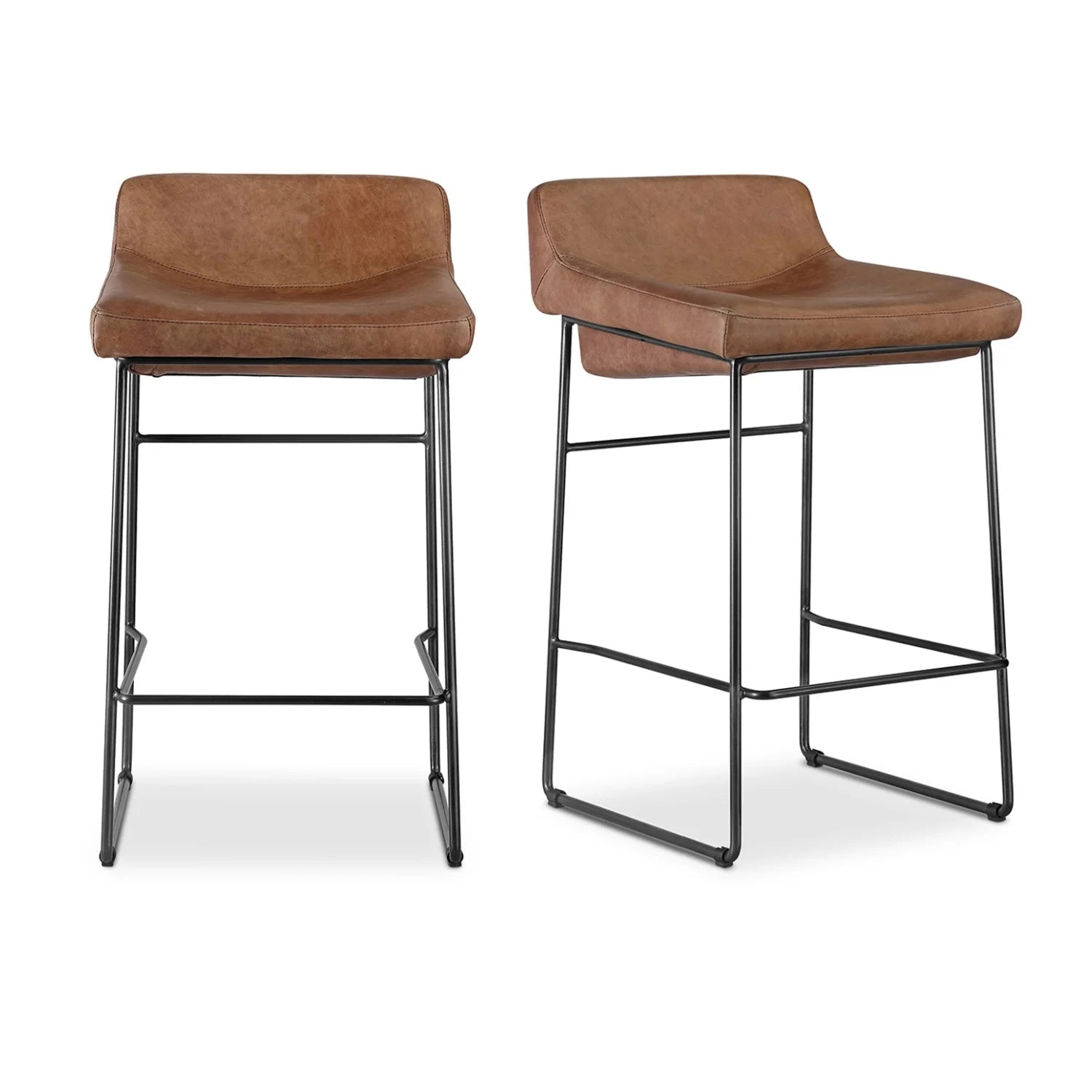 Luxury Modern Leather Counter Stools European Style for Villa