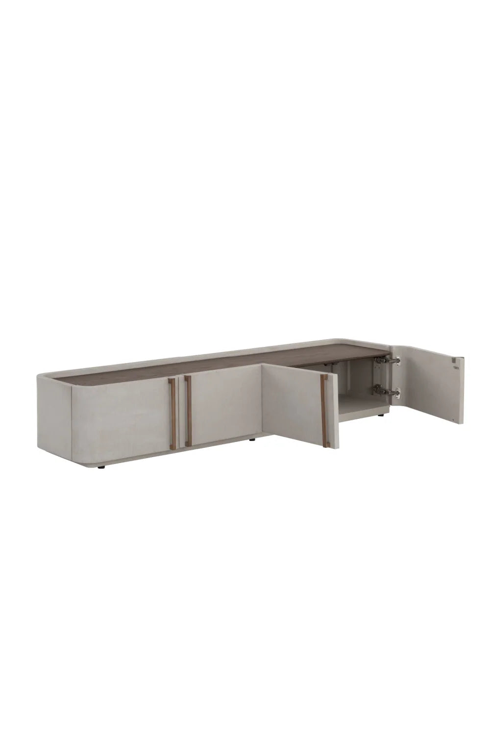 Luxury Modern Leather Storage Cabinet European Style for Villa
