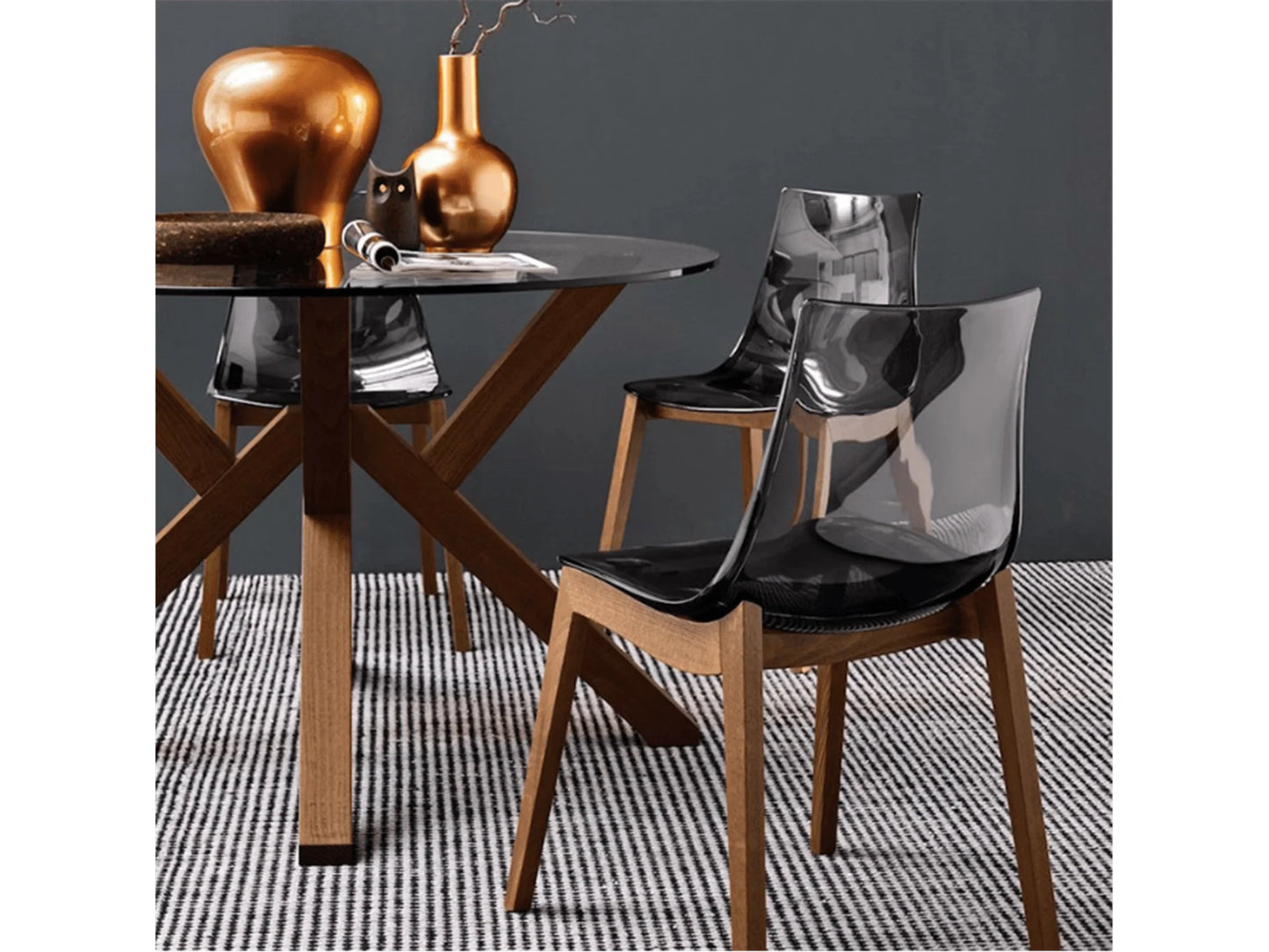 Luxury Modern Led Dining Chair European Style for Villa