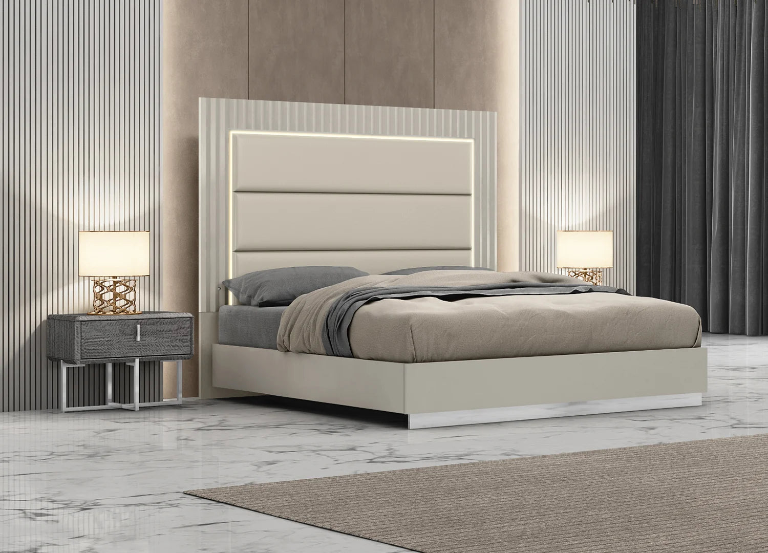 Luxury Modern Leo Bed European Style for Villa