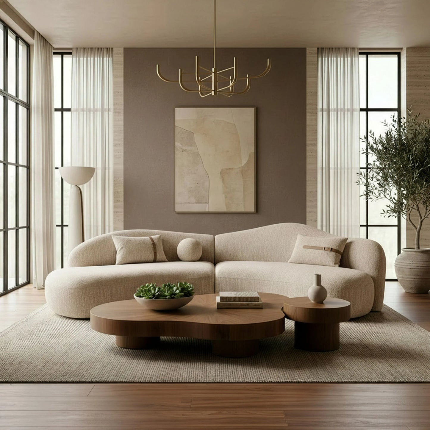 Luxury Modern Lievo Sectional Sofa European Style for Villa