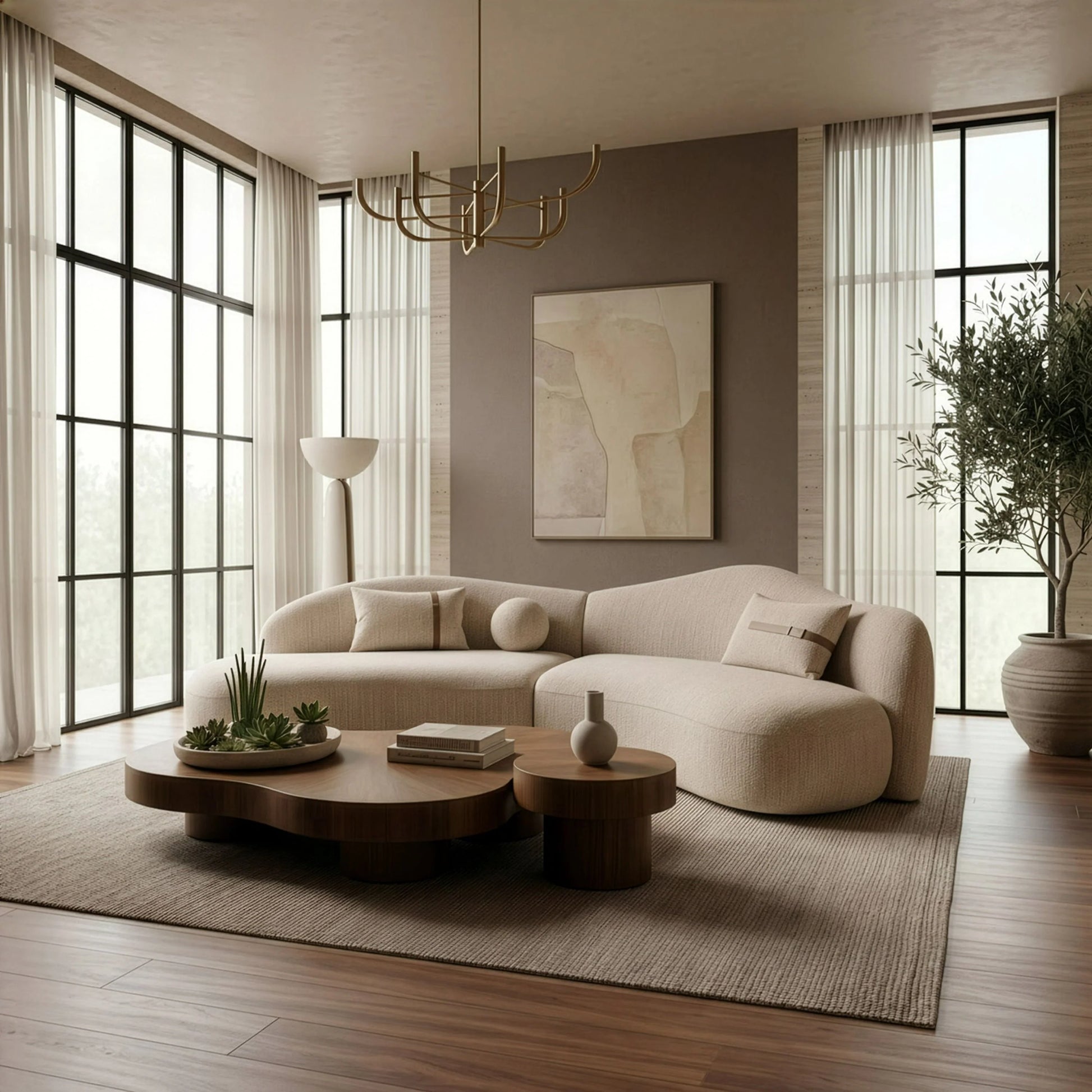 Luxury Modern Lievo Sectional Sofa European Style for Villa