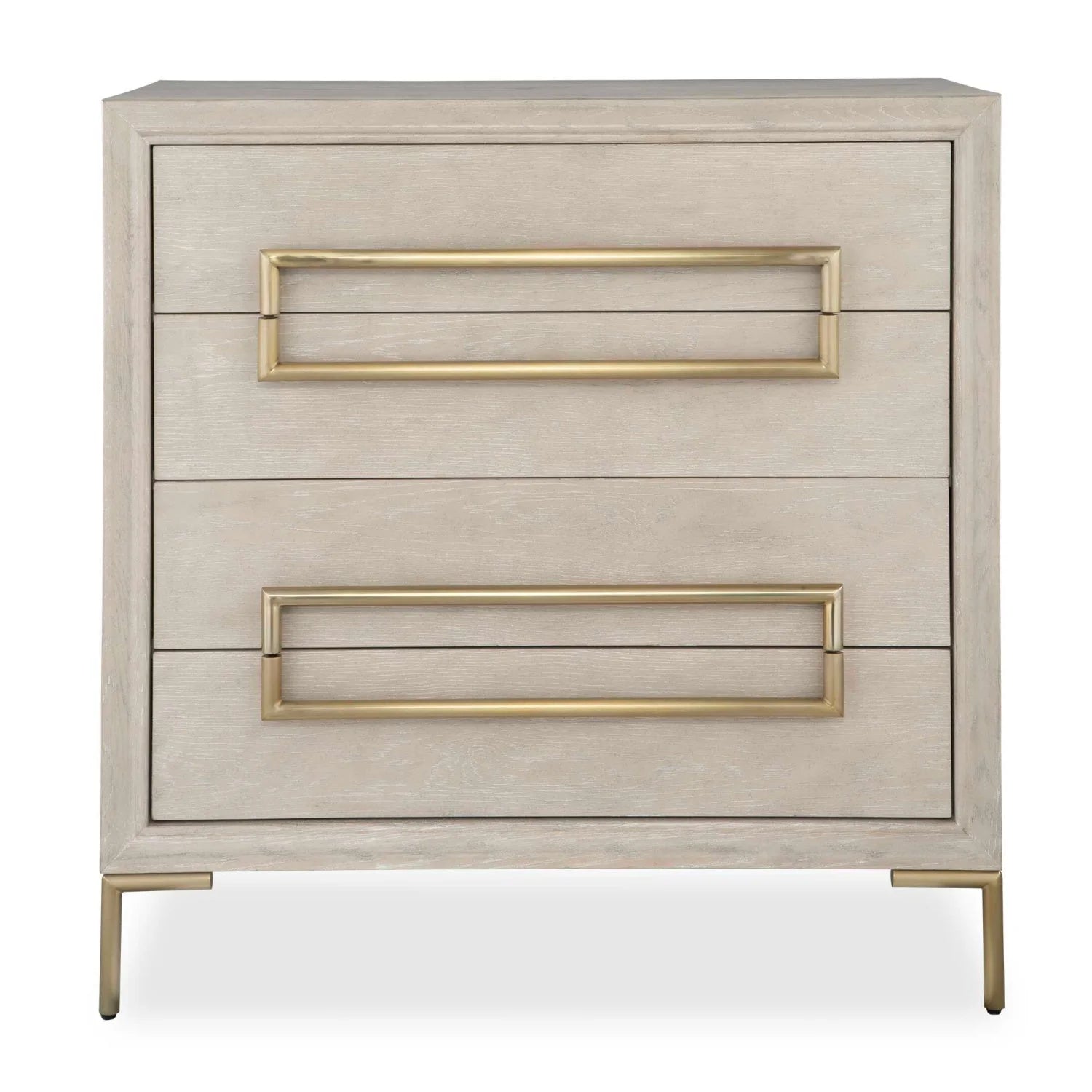 Luxury Modern Light Oak 4-Drawer Accent Chest European Style for Villa