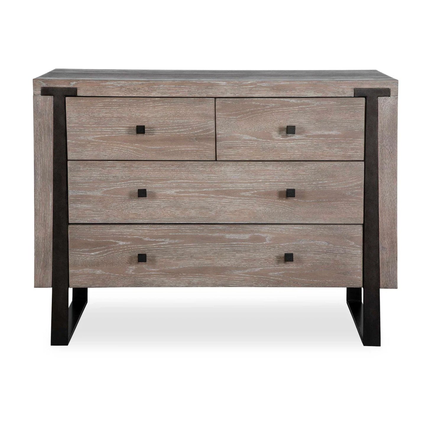 Luxury Modern Light Oak 4-Drawer Chest European Style for Villa