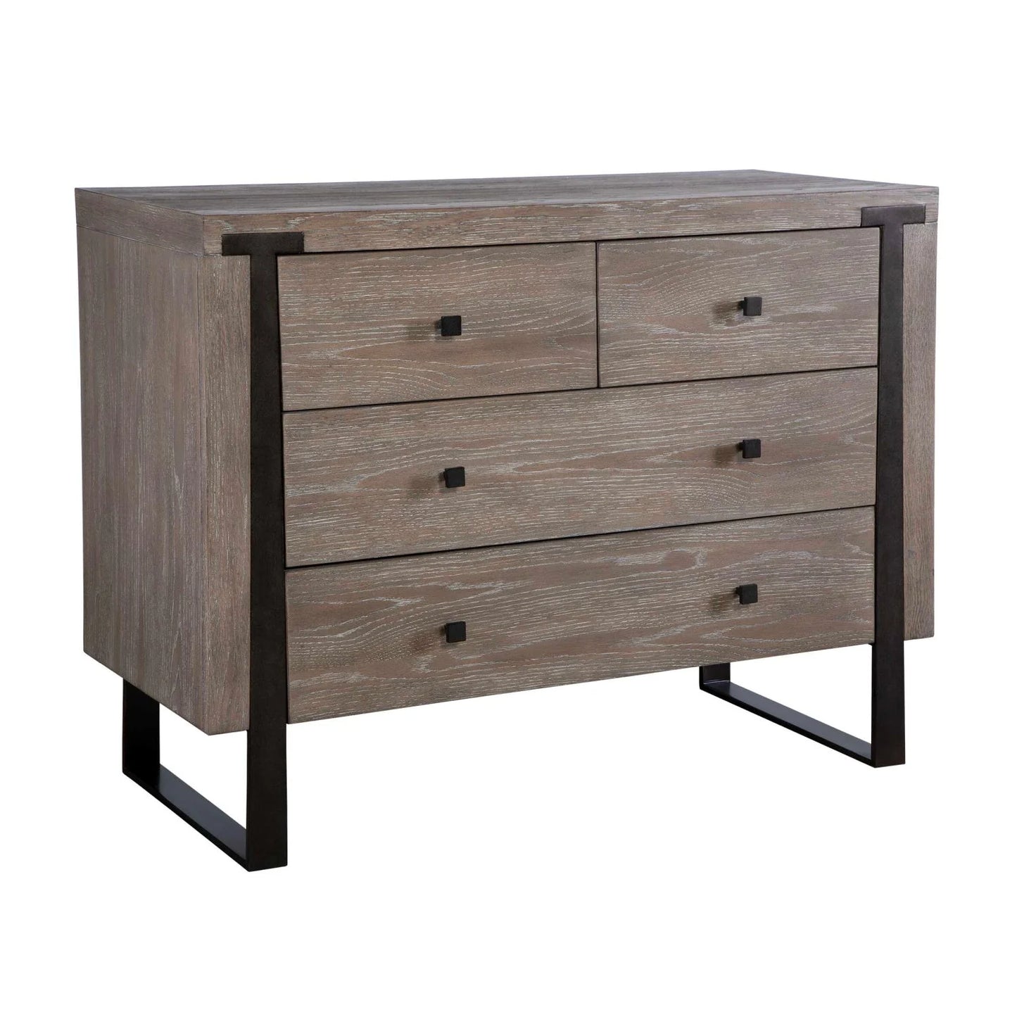 Luxury Modern Light Oak 4-Drawer Chest European Style for Villa