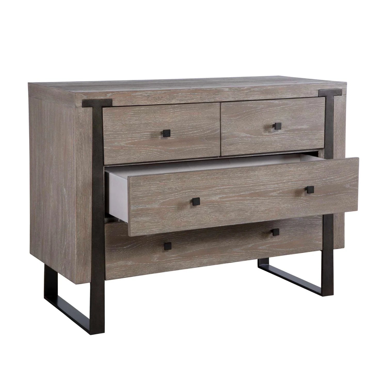 Luxury Modern Light Oak 4-Drawer Chest European Style for Villa