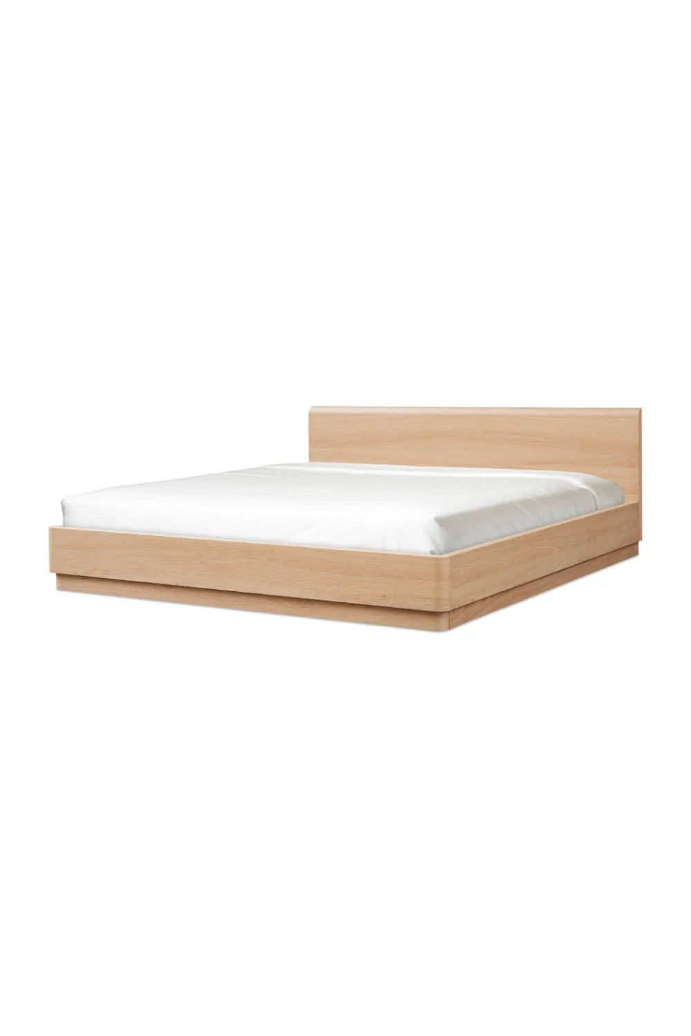 Luxury Modern Light Oak Bed European Style for Villa