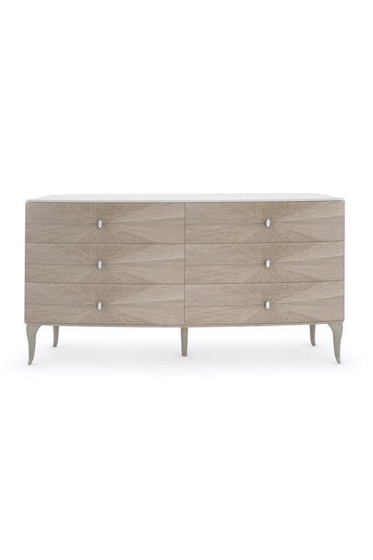 Luxury Modern Lillian Wooden 6-Drawer Dresser European Style for Villa