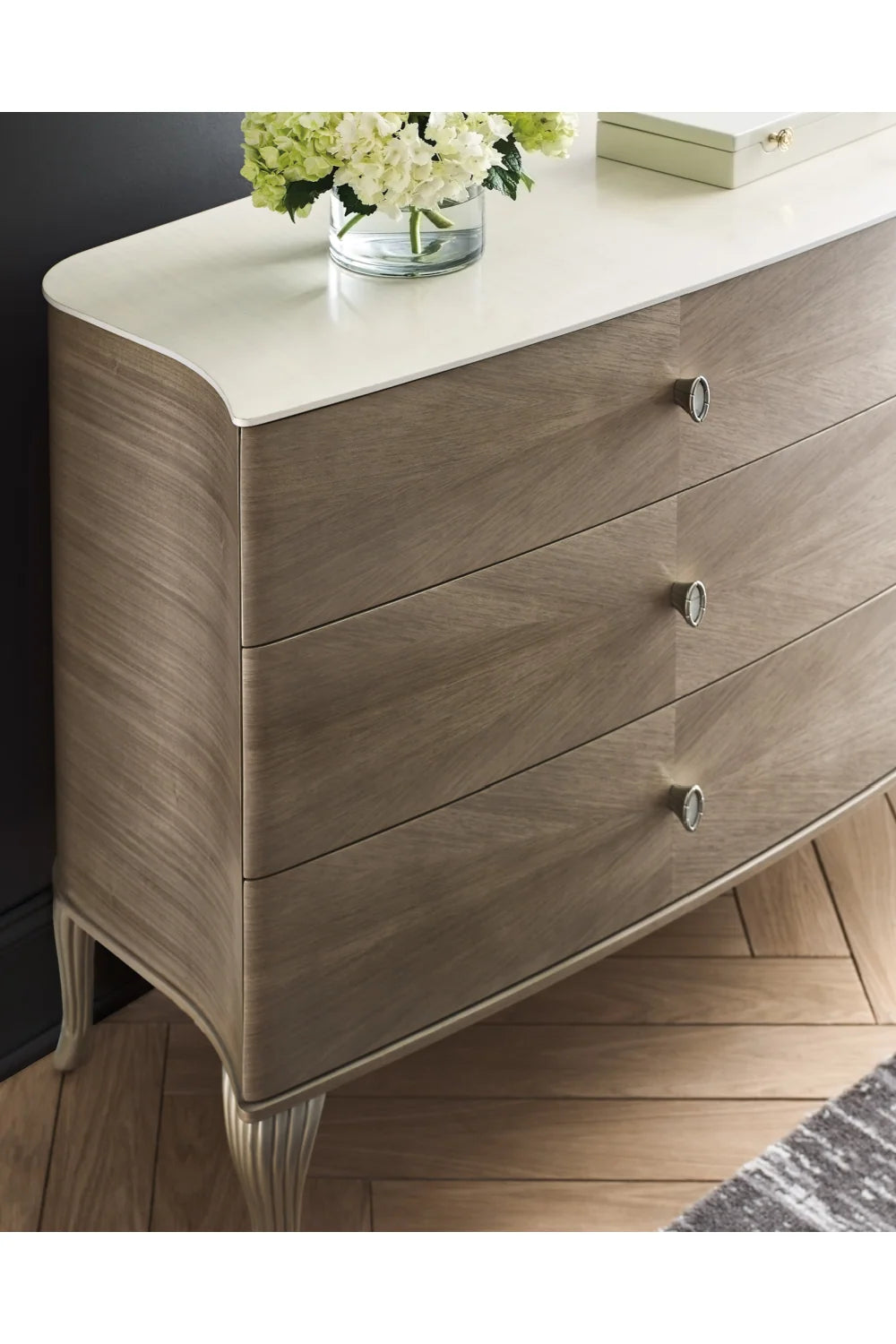 Luxury Modern Lillian Wooden 6-Drawer Dresser European Style for Villa