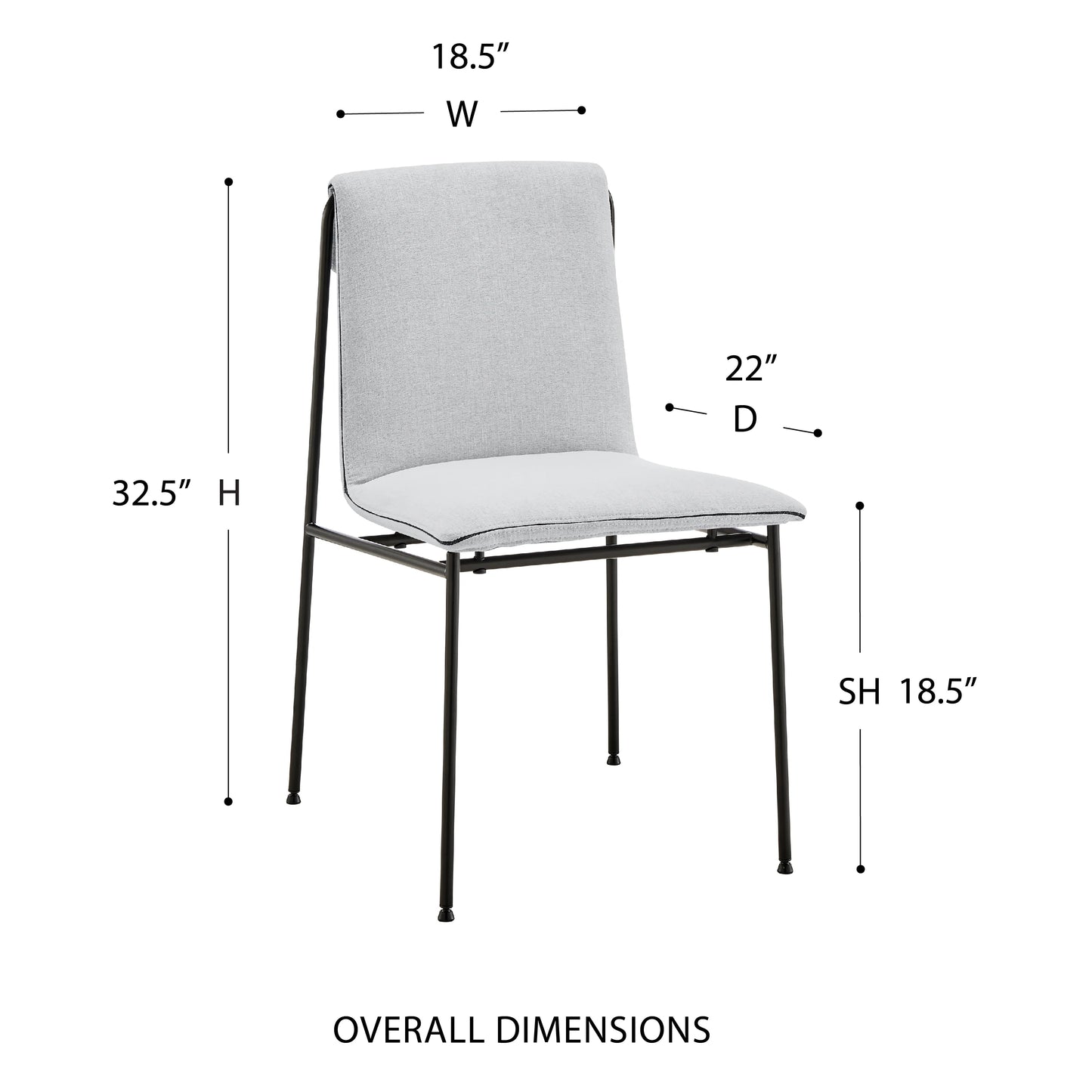 Luxury Modern Lina Dining Chair European Style for Villa