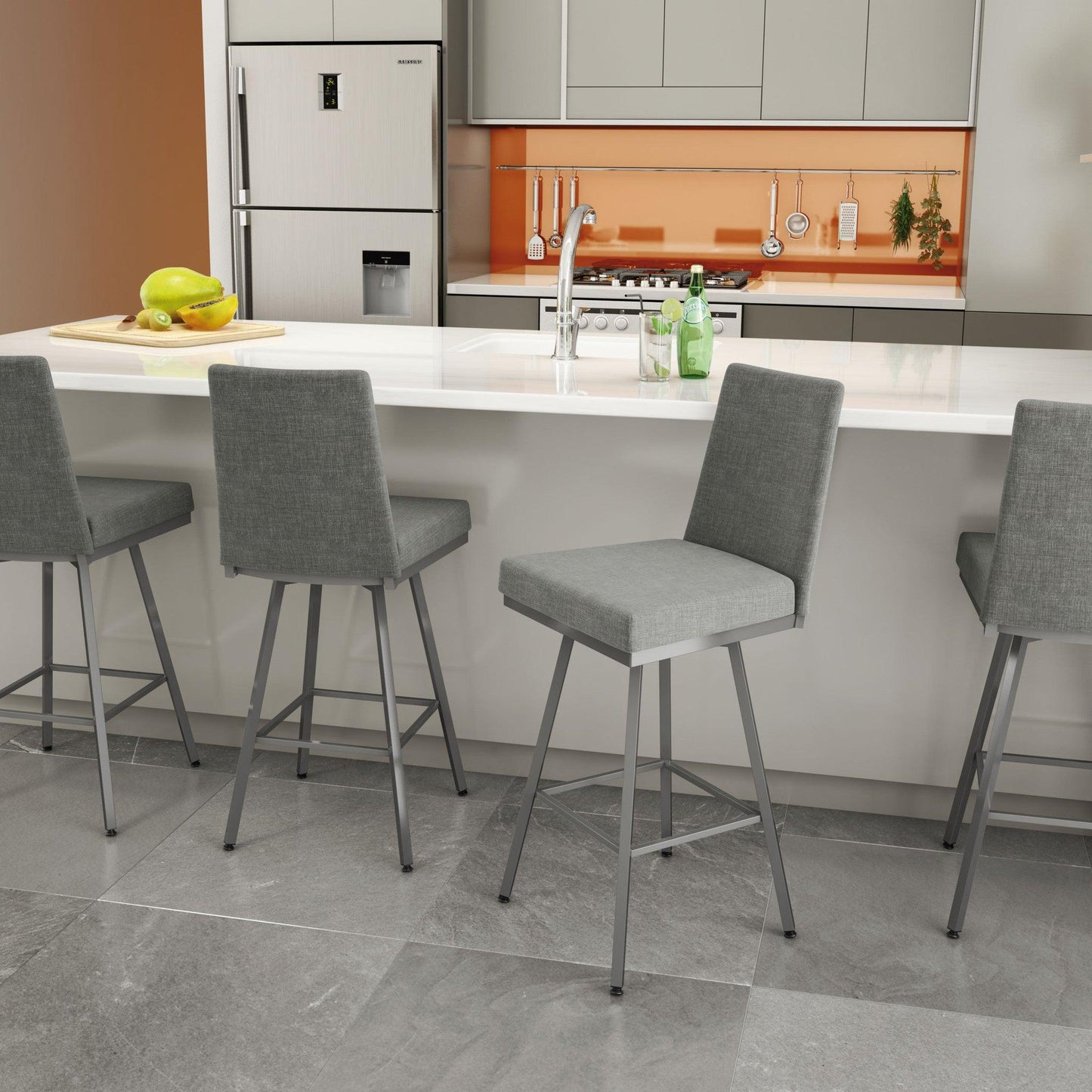 Luxury Modern Linea Swivel Stool European Style for Villa