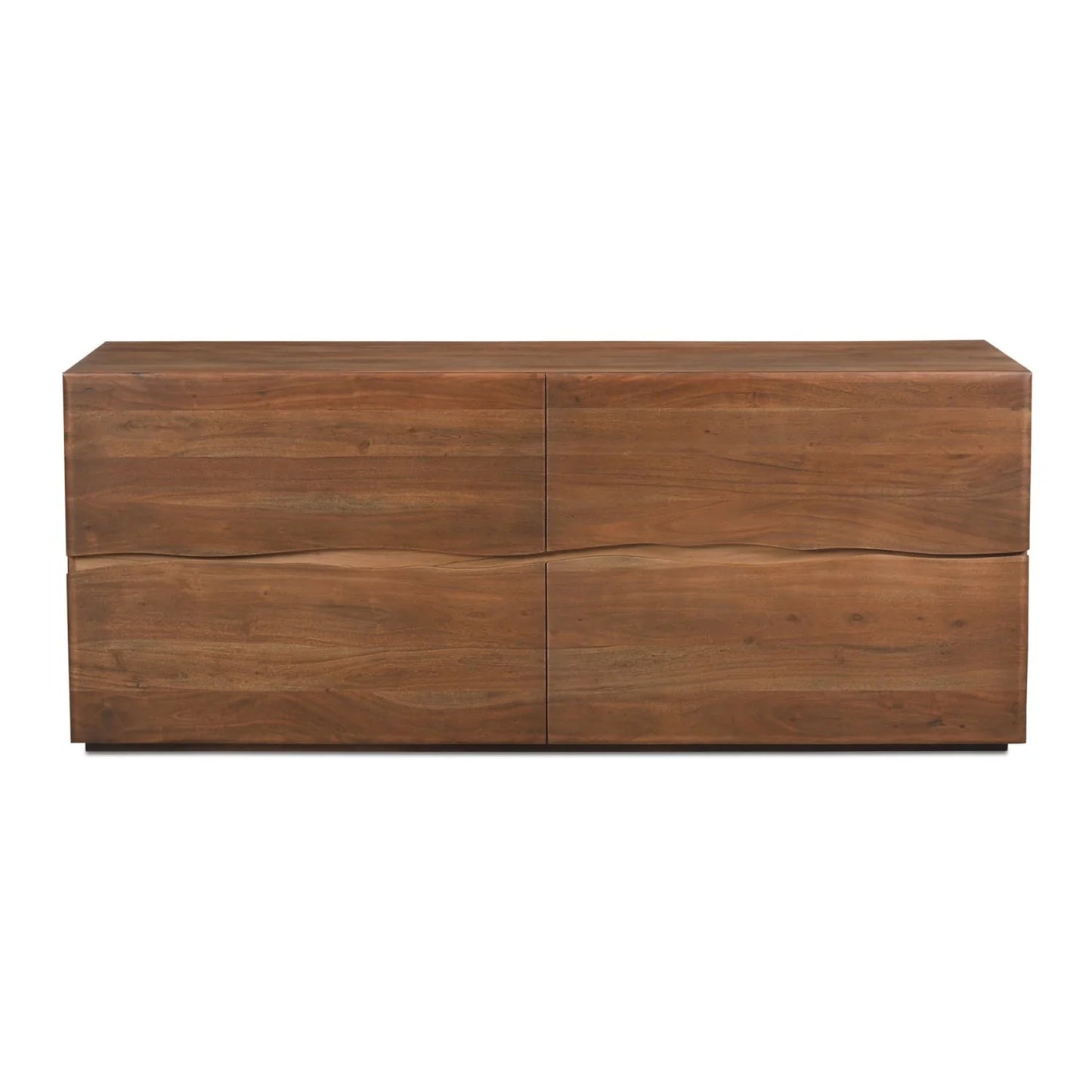 Luxury Modern Live-Edge Acacia 4-Drawer Dresser European Style for Villa