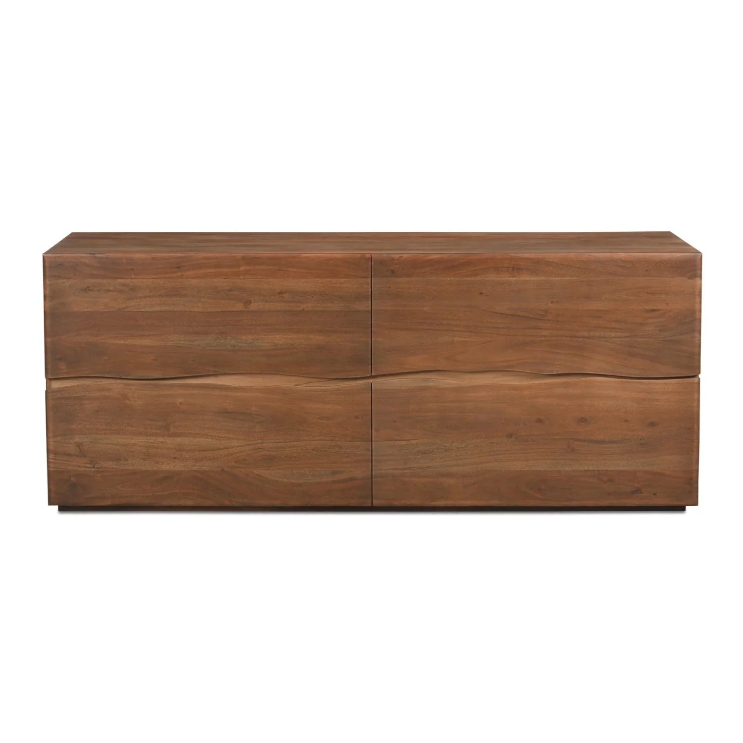Luxury Modern Live-Edge Acacia 4-Drawer Dresser European Style for Villa