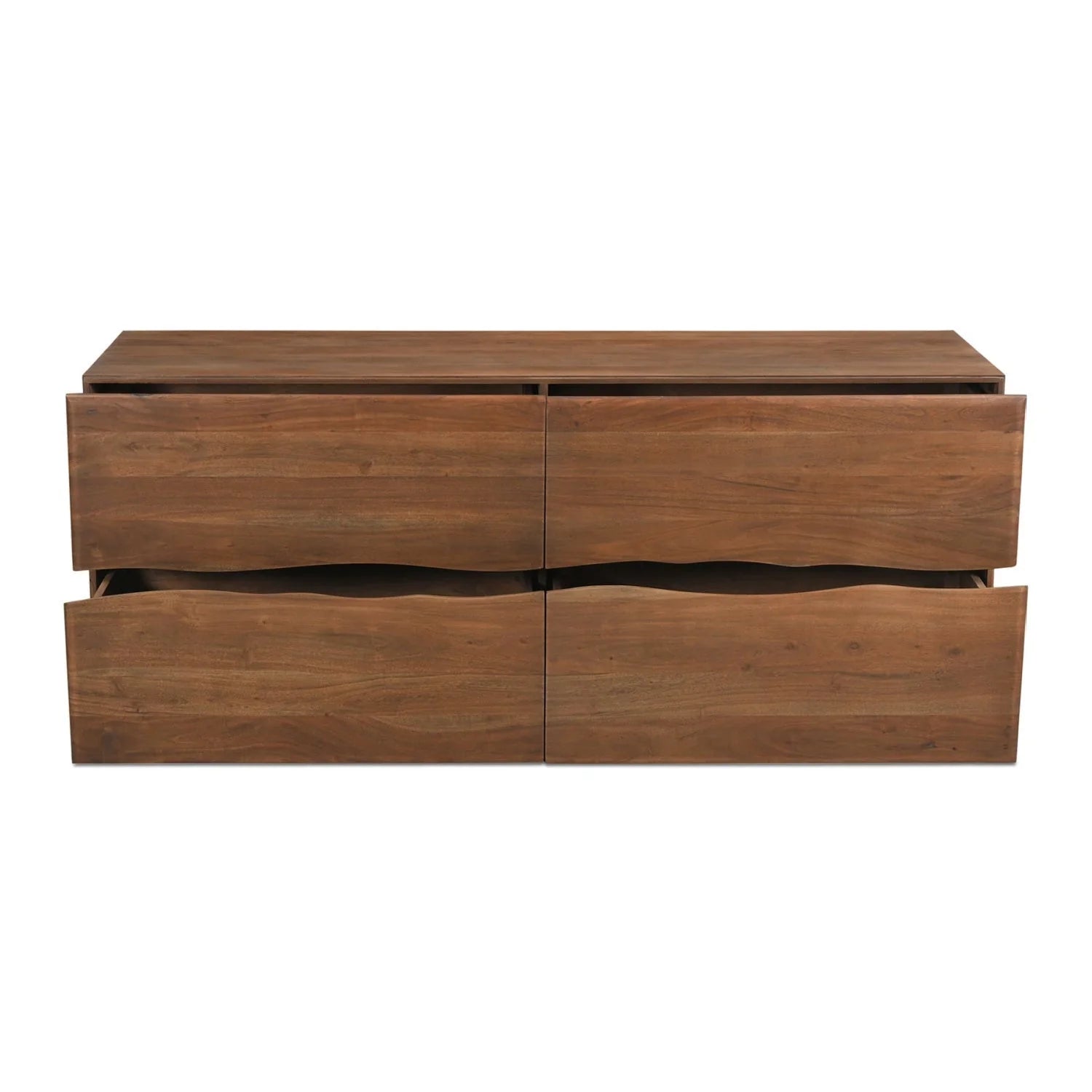 Luxury Modern Live-Edge Acacia 4-Drawer Dresser European Style for Villa