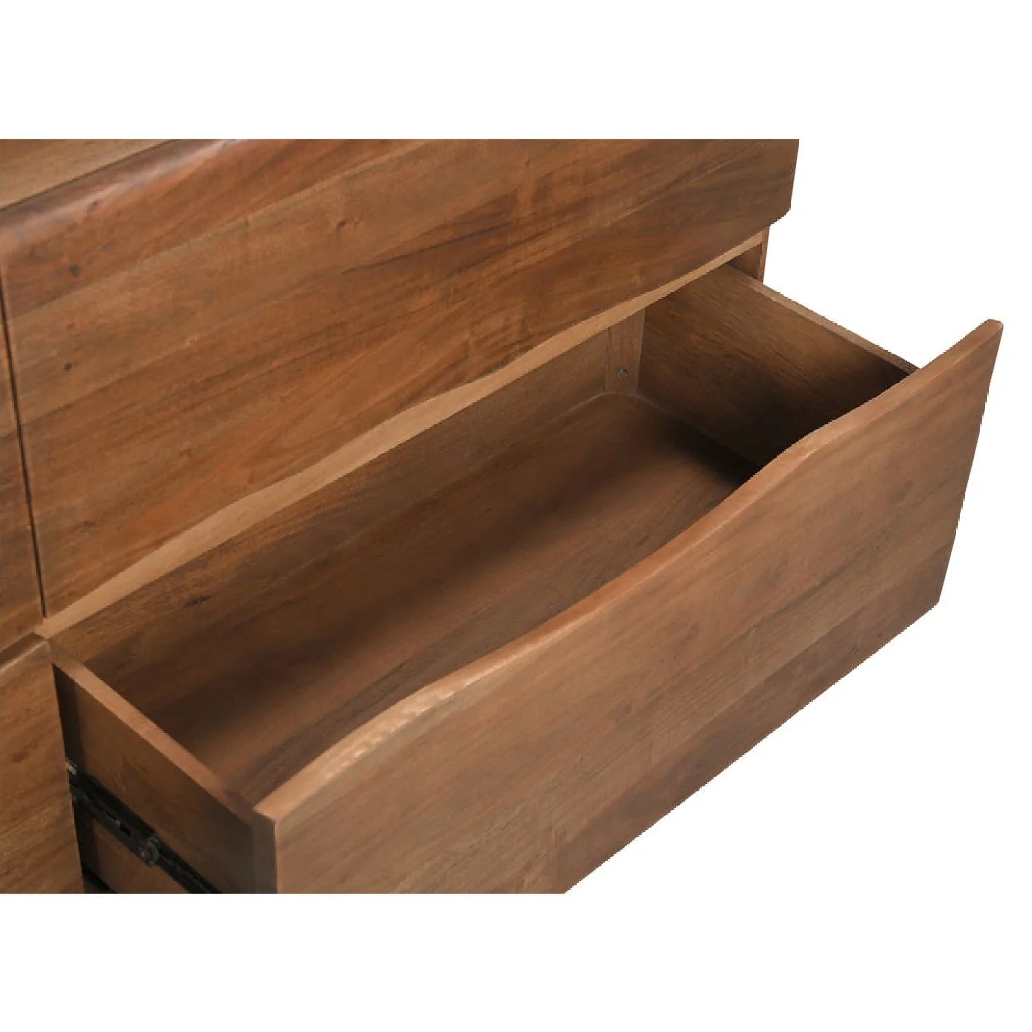 Luxury Modern Live-Edge Acacia 4-Drawer Dresser European Style for Villa