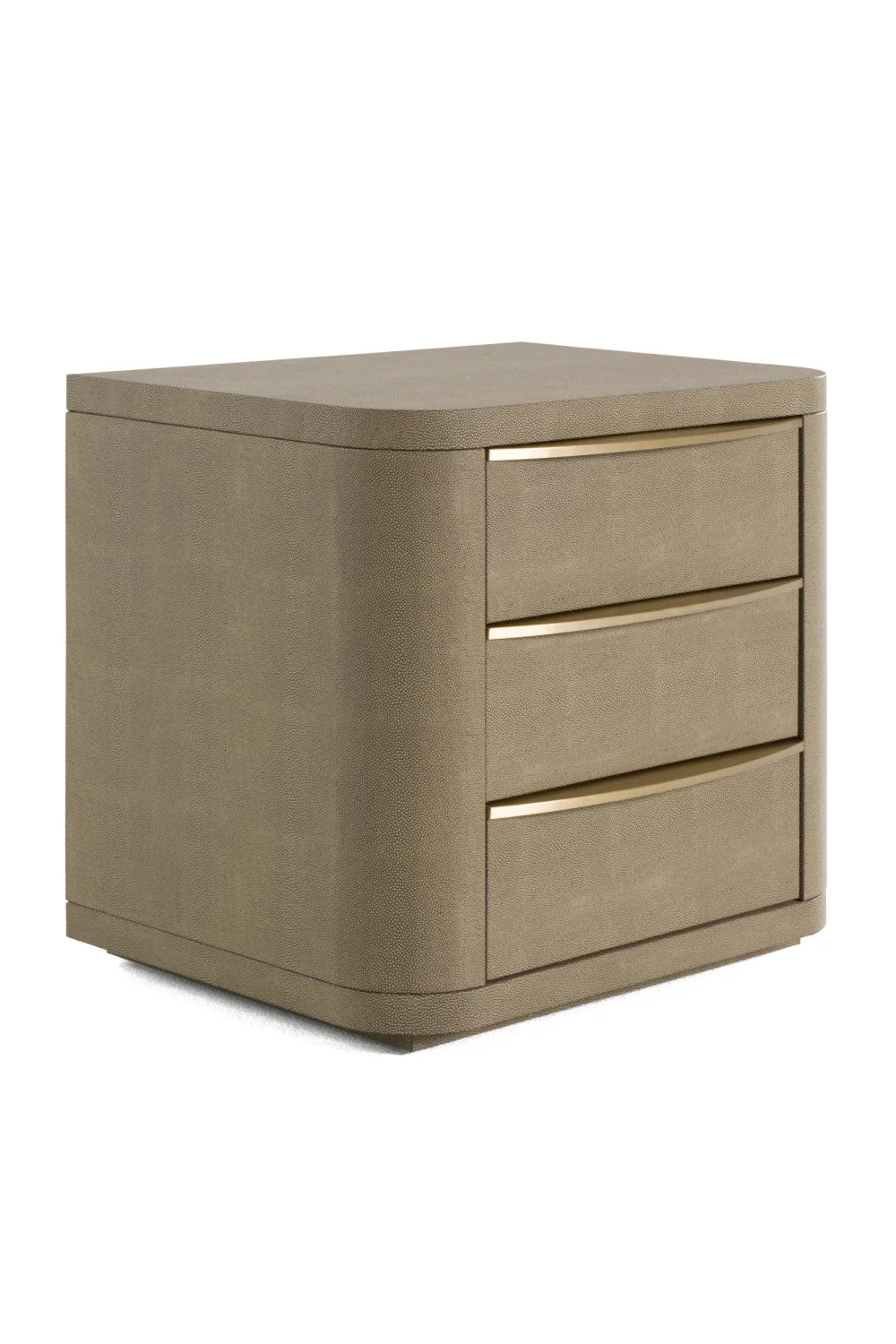 Luxury Modern Lois 3-Drawer Nightstand European Style for Villa