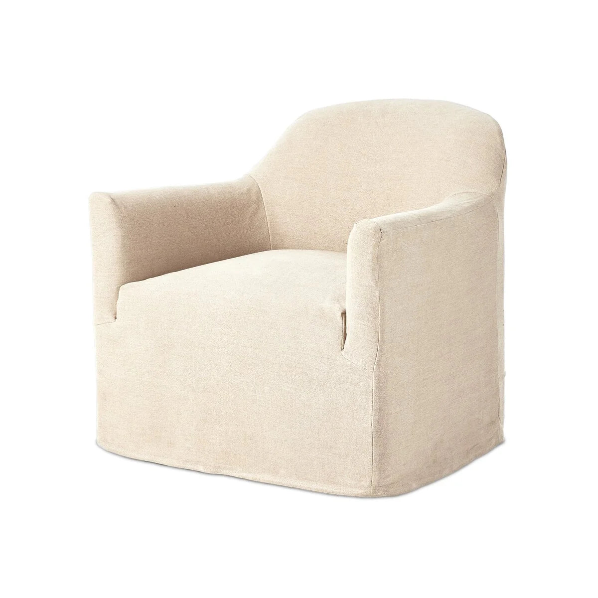 Luxury Modern Lowell Slipcover Swivel Chair European Style for Villa