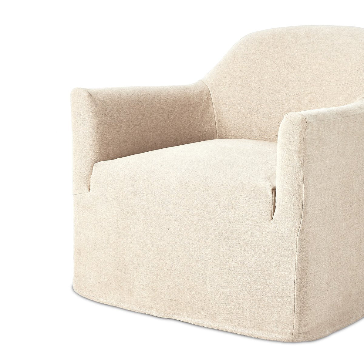 Luxury Modern Lowell Slipcover Swivel Chair European Style for Villa