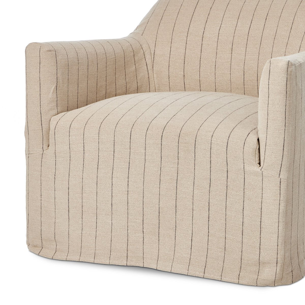 Luxury Modern Lowell Slipcover Swivel Chair European Style for Villa