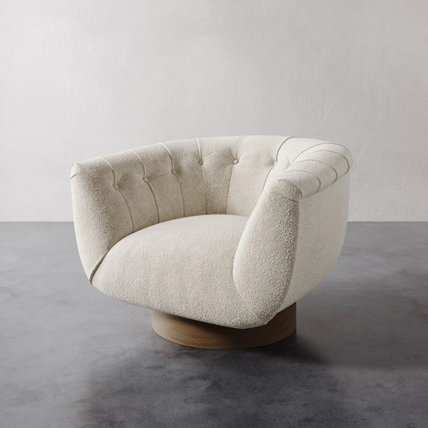 Luxury Modern Lune Swivel Chair European Style for Villa