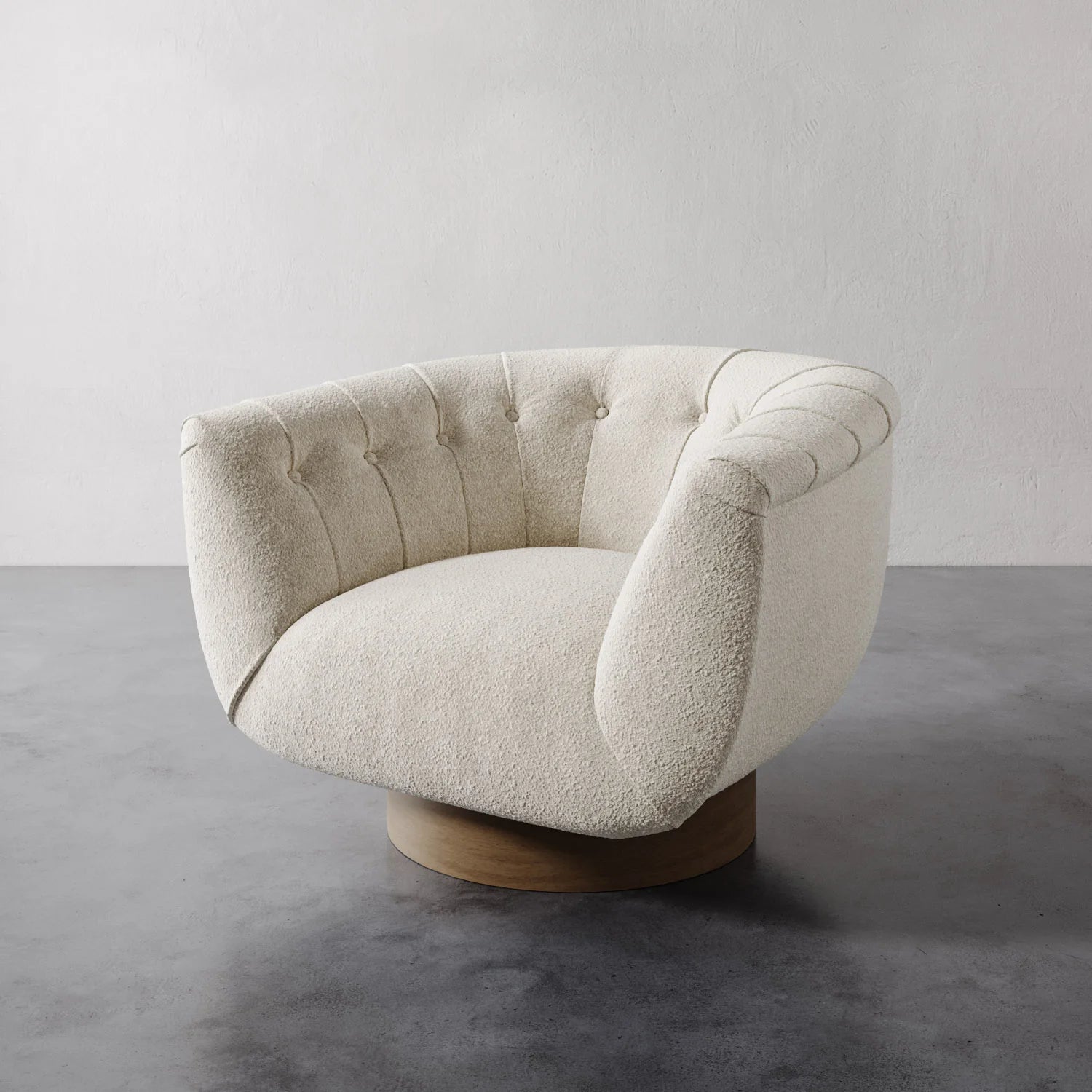 Luxury Modern Lune Swivel Chair European Style for Villa