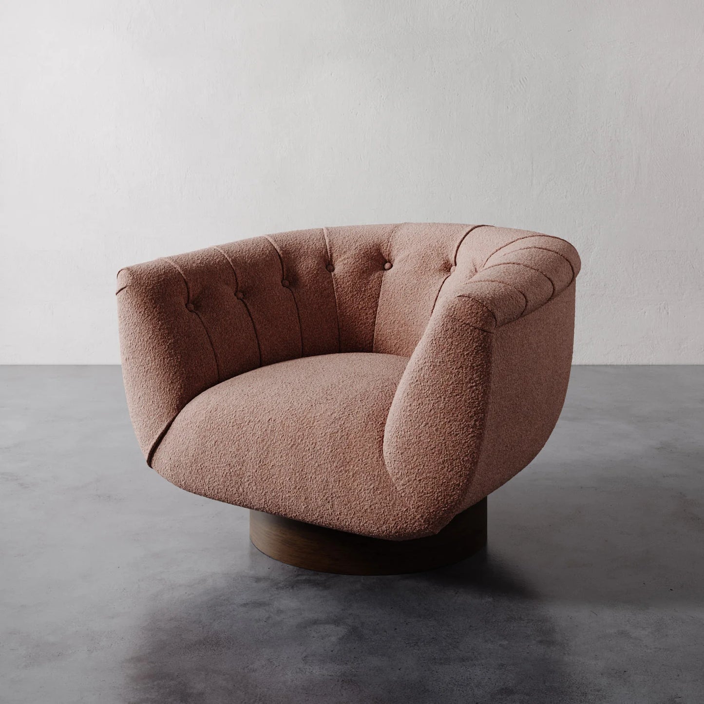 Luxury Modern Lune Swivel Chair European Style for Villa