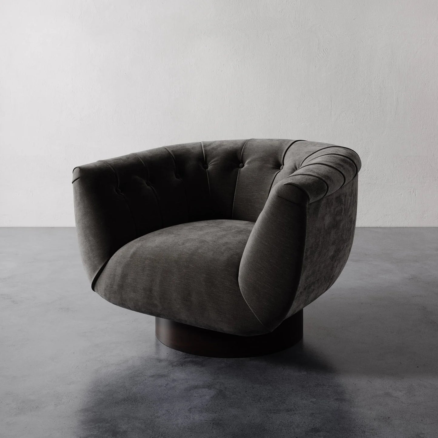 Luxury Modern Lune Swivel Chair European Style for Villa