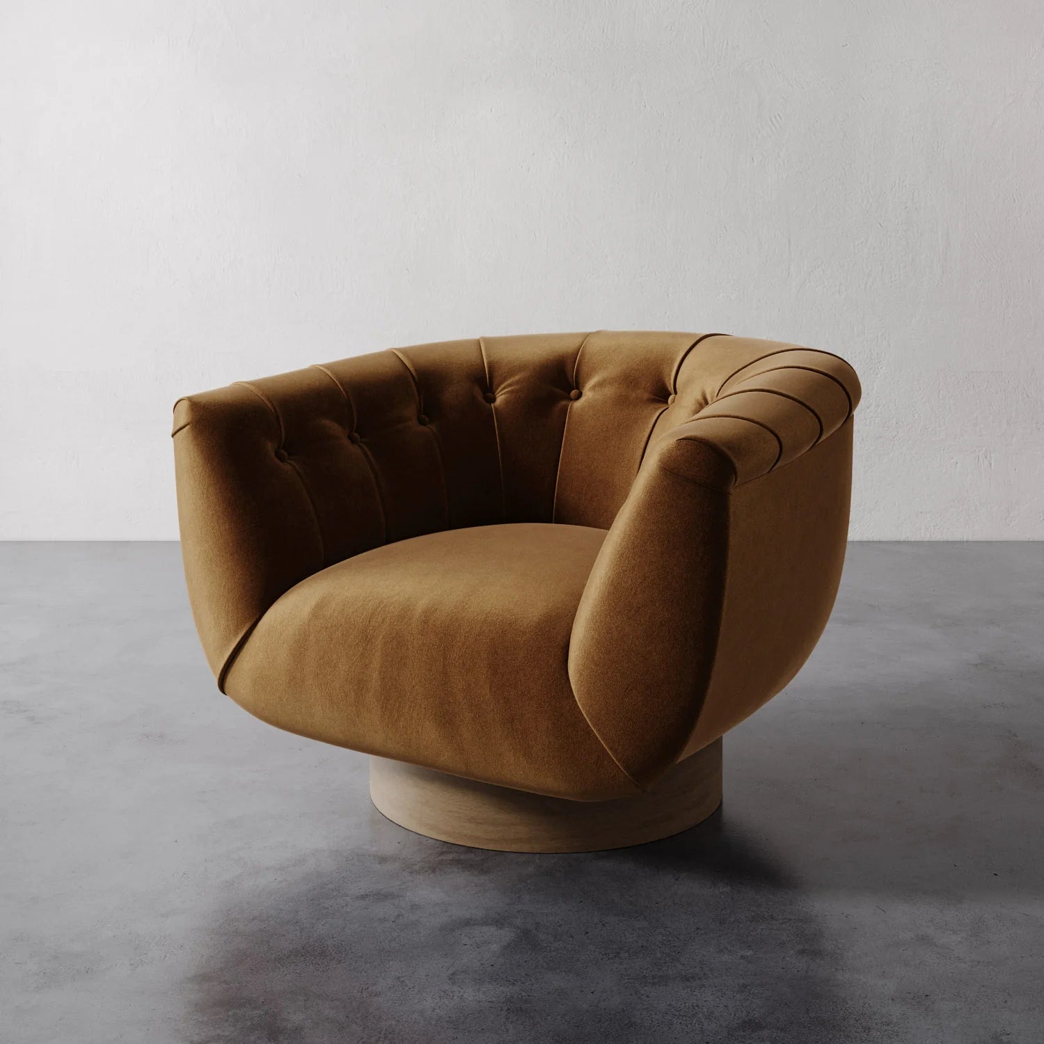 Luxury Modern Lune Swivel Chair European Style for Villa