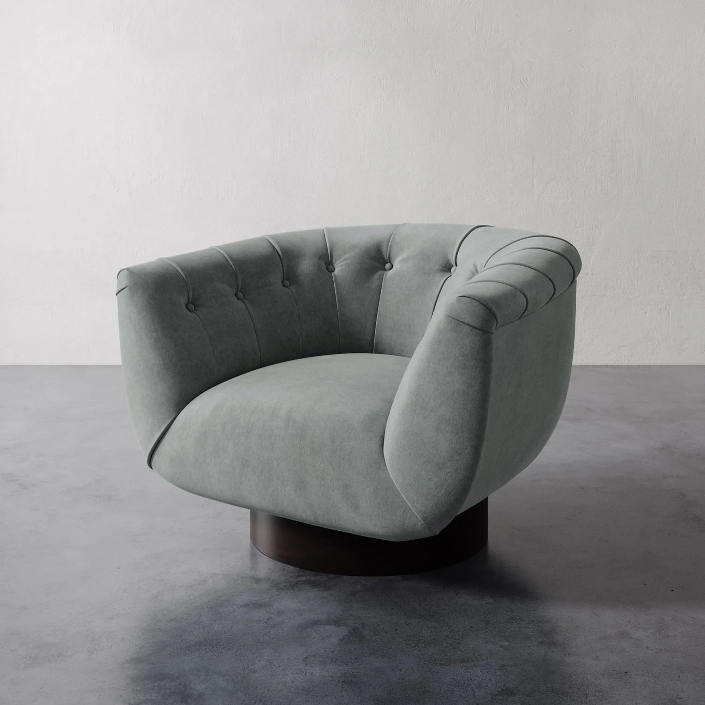 Luxury Modern Lune Swivel Chair European Style for Villa