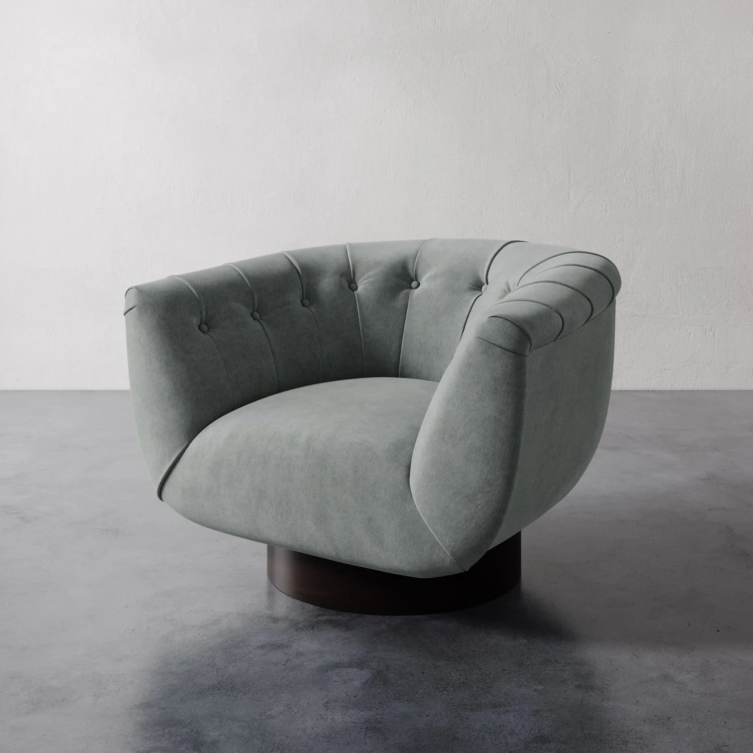 Luxury Modern Lune Swivel Chair European Style for Villa