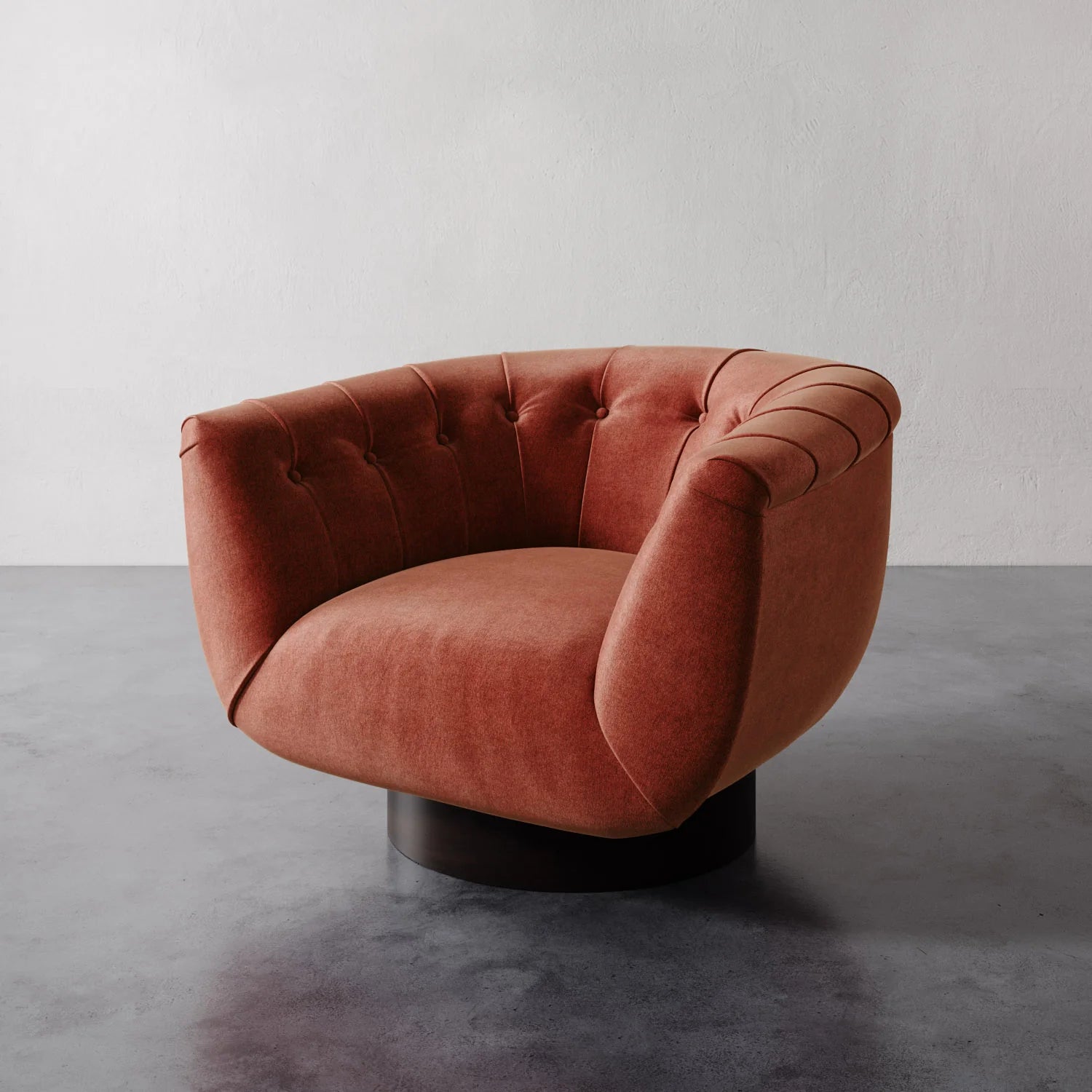 Luxury Modern Lune Swivel Chair European Style for Villa