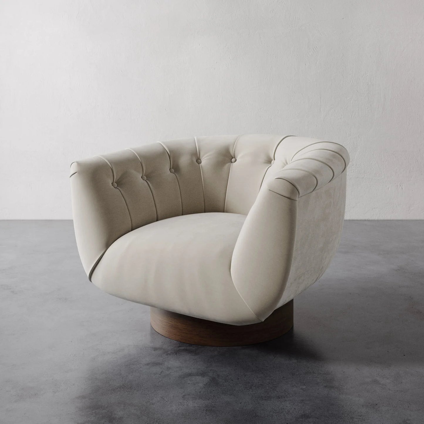 Luxury Modern Lune Swivel Chair European Style for Villa