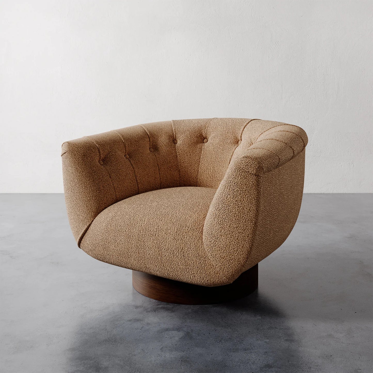 Luxury Modern Lune Swivel Chair European Style for Villa