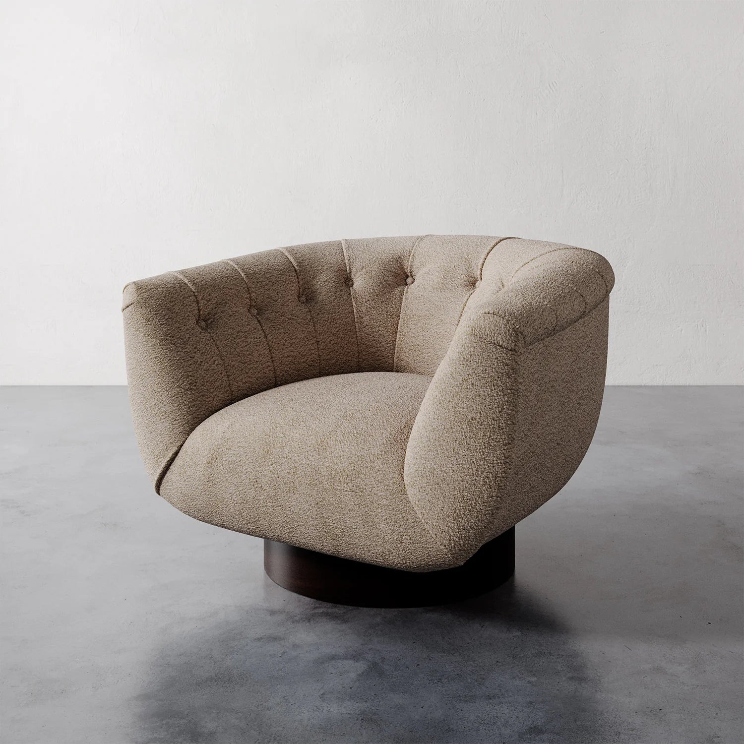 Luxury Modern Lune Swivel Chair European Style for Villa