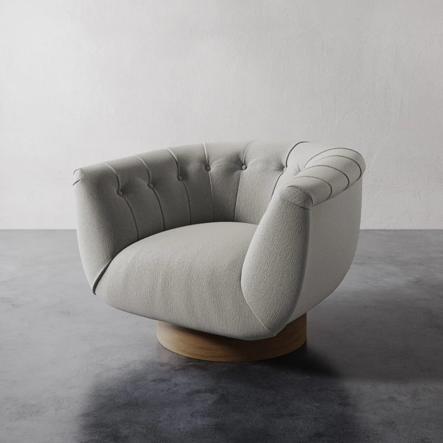 Luxury Modern Lune Swivel Chair European Style for Villa