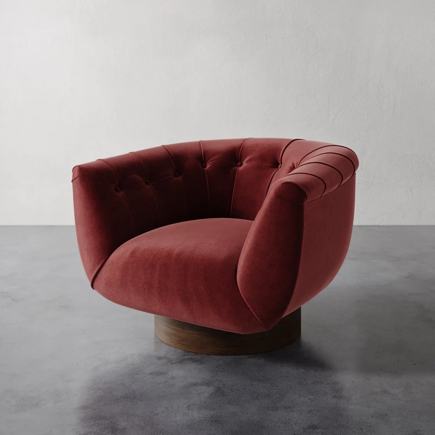 Luxury Modern Lune Swivel Chair European Style for Villa