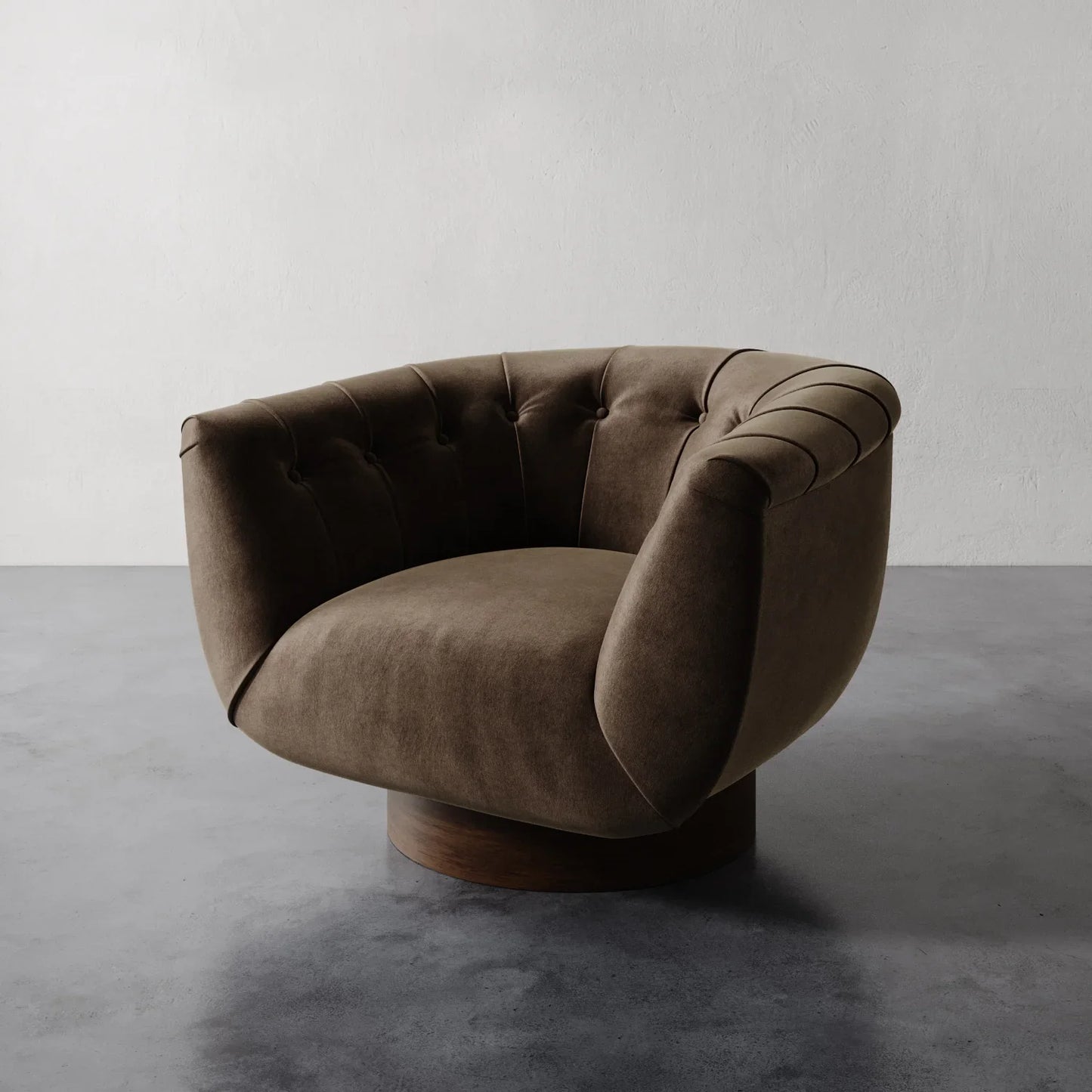 Luxury Modern Lune Swivel Chair European Style for Villa