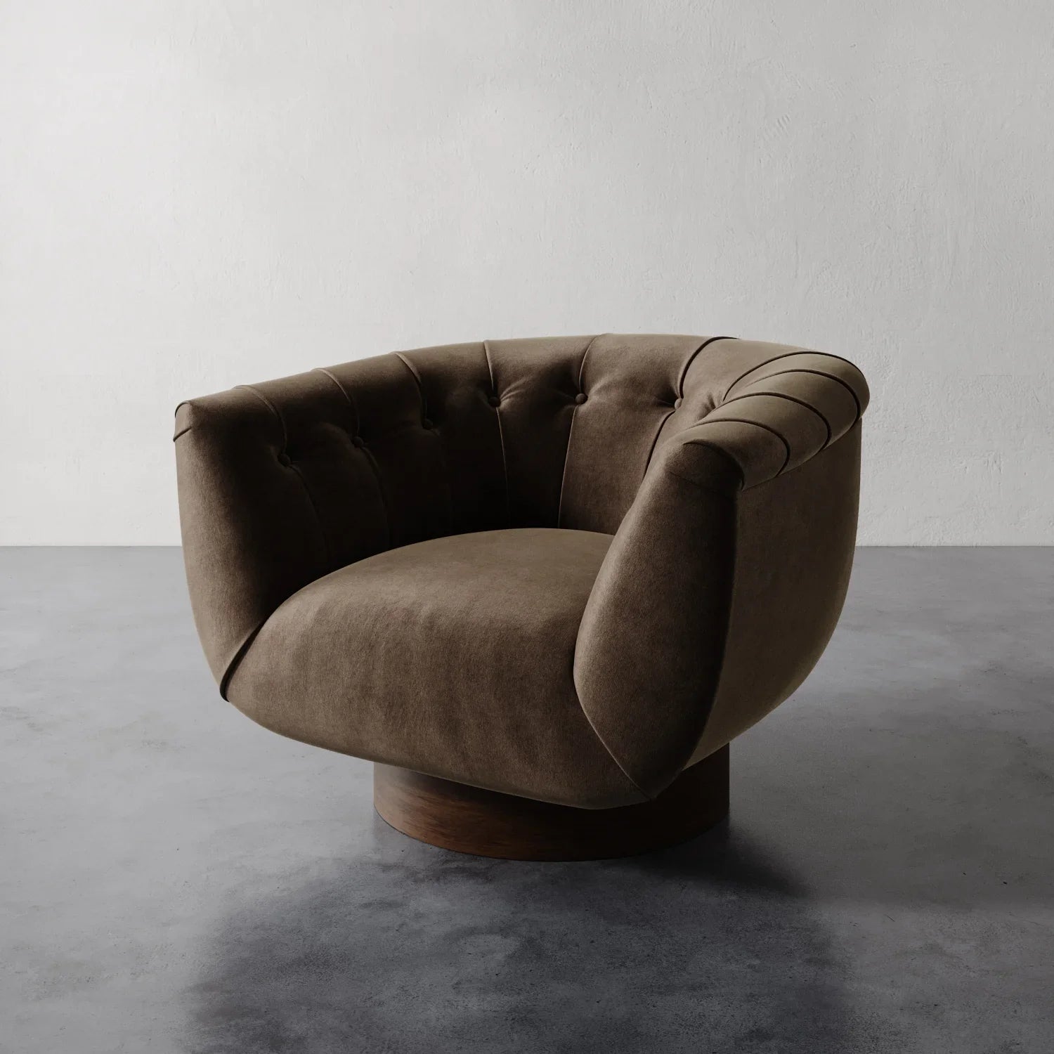 Luxury Modern Lune Swivel Chair European Style for Villa