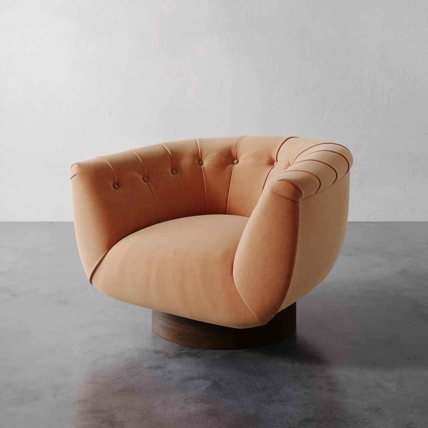 Luxury Modern Lune Swivel Chair European Style for Villa