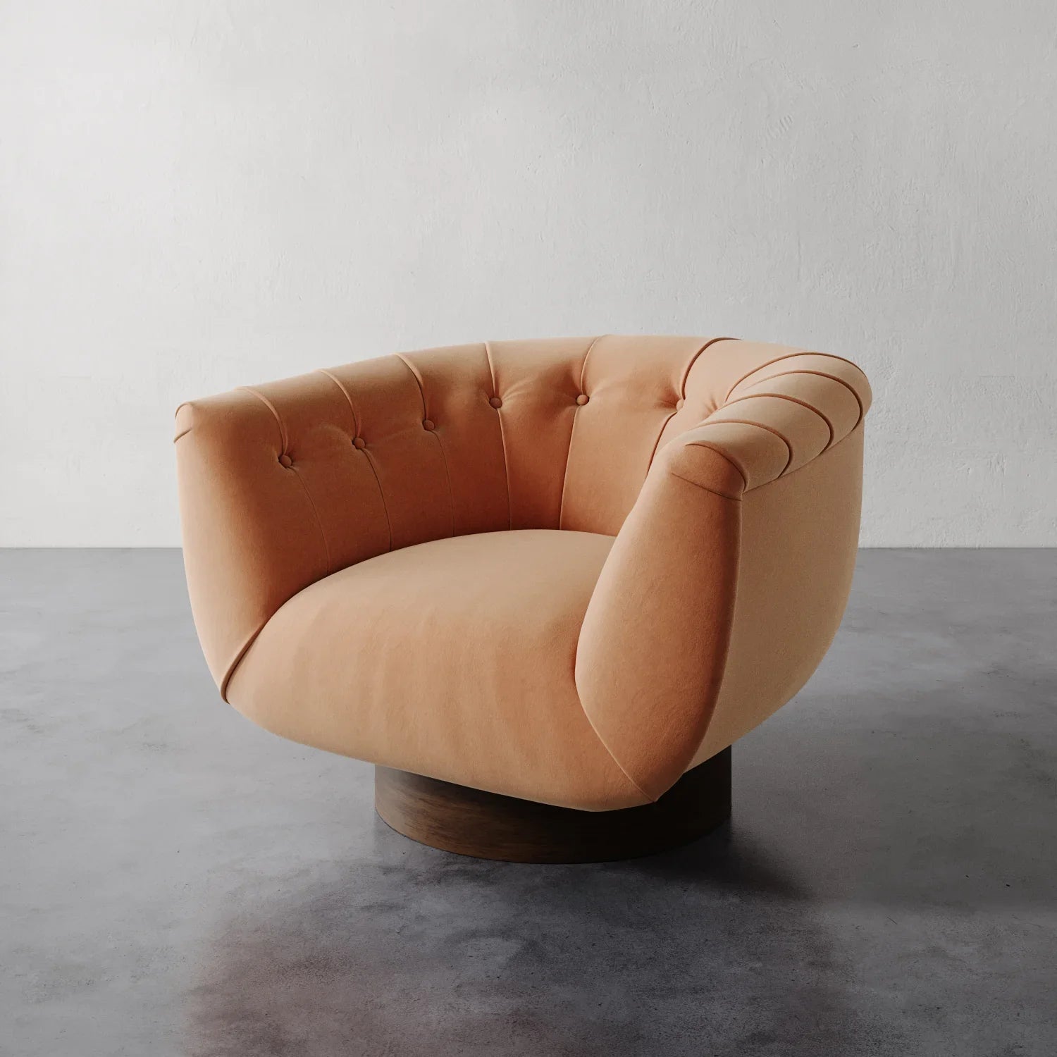 Luxury Modern Lune Swivel Chair European Style for Villa