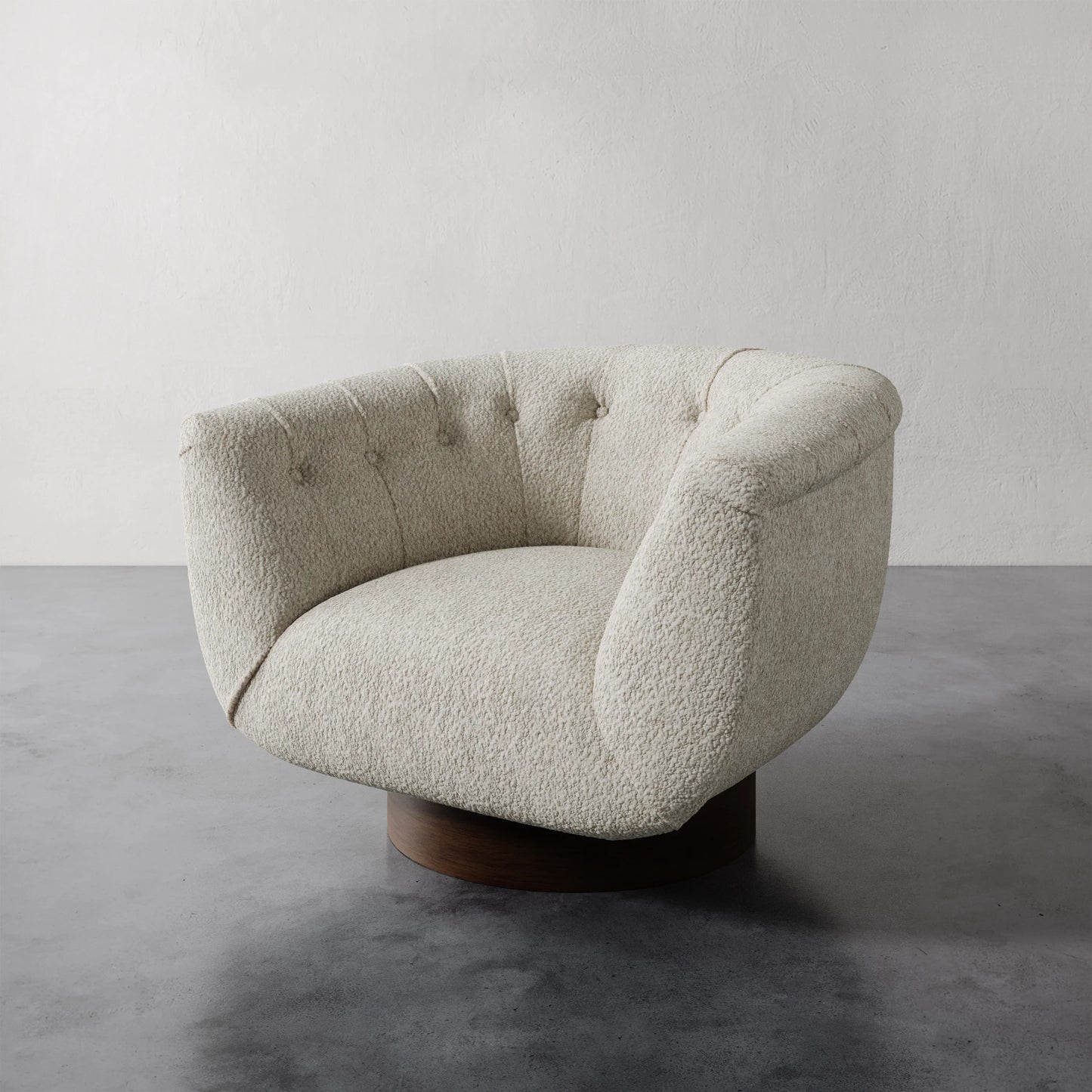 Luxury Modern Lune Swivel Chair European Style for Villa