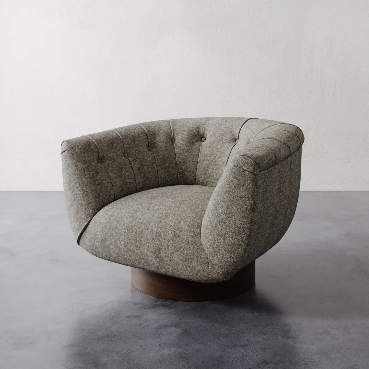 Luxury Modern Lune Swivel Chair European Style for Villa
