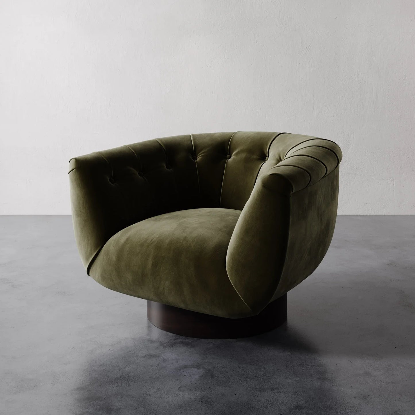 Luxury Modern Lune Swivel Chair European Style for Villa