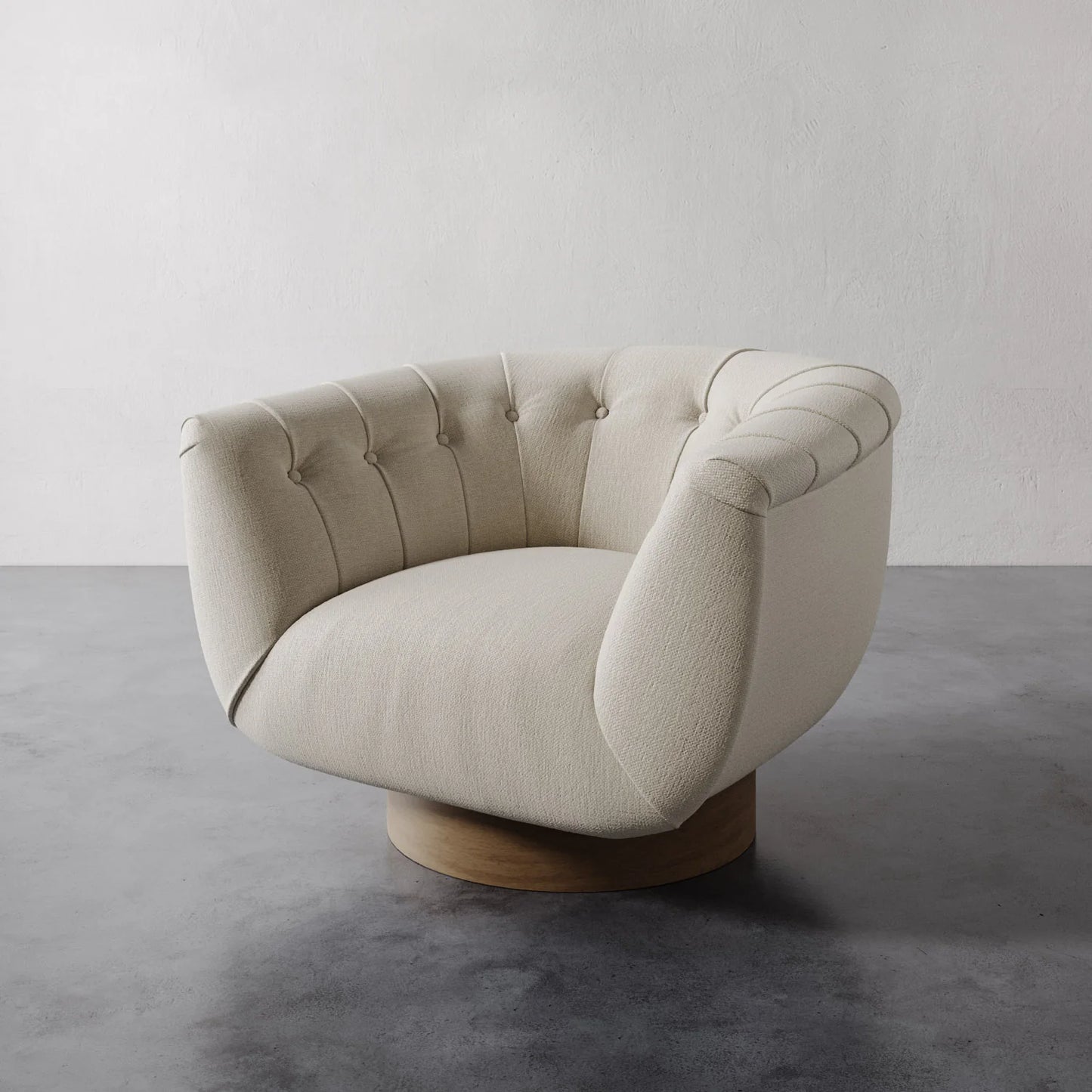 Luxury Modern Lune Swivel Chair European Style for Villa