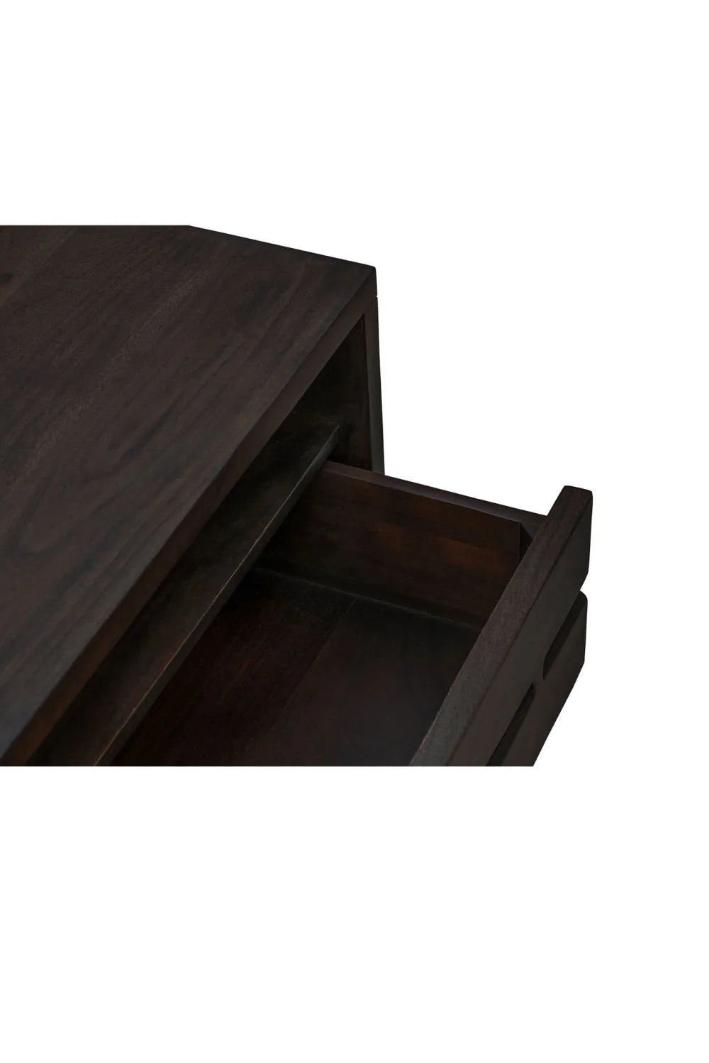 Luxury Modern Madagascar 1-Drawer Acacia Nightstand European Style for Villa
