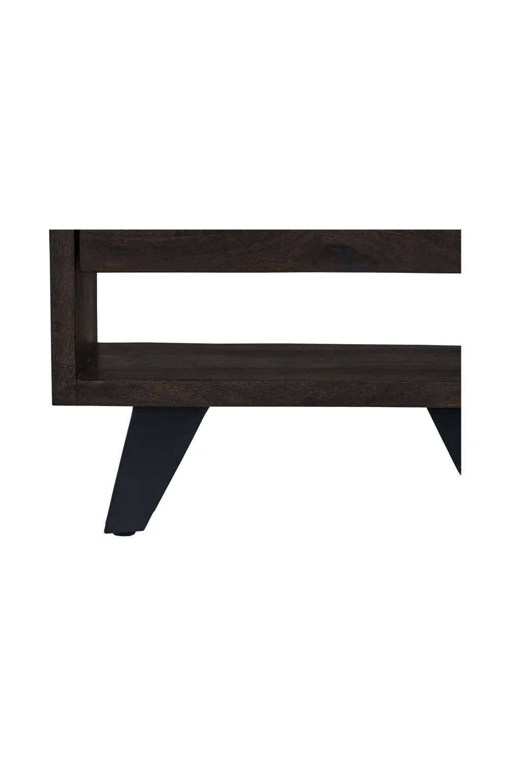 Luxury Modern Madagascar 1-Drawer Acacia Nightstand European Style for Villa