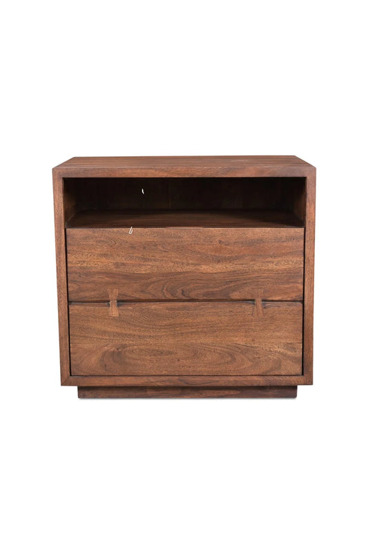Luxury Modern Madagascar Acacia Nightstand European Style for Villa